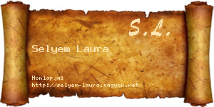 Selyem Laura névjegykártya